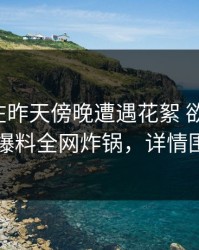 神秘人在昨天傍晚遭遇花絮 欲望升腾，51爆料全网炸锅，详情围观