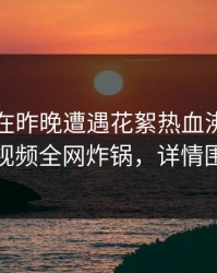 圈内人在昨晚遭遇花絮热血沸腾，樱桃视频全网炸锅，详情围观
