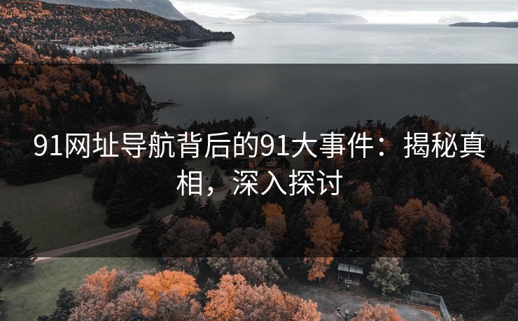 91网址导航背后的91大事件:揭秘真相,深入探讨 91网址导航背后的91大事件:揭秘真相,深入探讨
